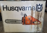 Husqvarna Embossed Metal Dealer Sign
