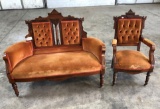 Victorian Chair & Sofa