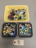 Large Assortment of Vintage Marbles