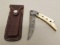 HANDMADE DAMASCUS FOLDING KNIFE.