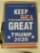 (12) Keep America Great Metal Embossed Signs