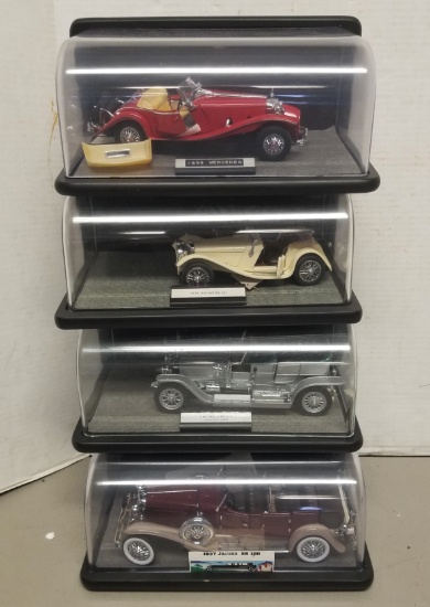 4 Franklin Mint model cars,