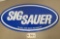 Embossed Sig Sauer metal sign,