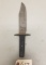 Large Unmarked fixed Blade knife,