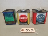 3 Vintage Smokeless Powder Tins,