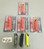 6 New Assorted Keychain Pepper Spray Bottles,