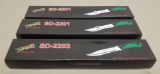 3 New 3D-2201 Fixed Blades,