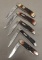 5 Camillus New York folding knives,