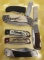 8 Assorted folding knives,