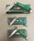 3 synth stone Rough Rider folding knives,