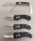 4 Smith and Wesson folding knives,