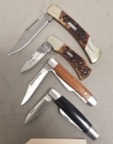 4 like new folding knives