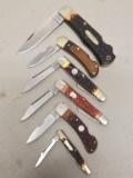 6 Camillus New York folding knives,