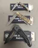 3 Smith and Wessonfolding knives,