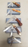 5 new Rough Rider folding knives,