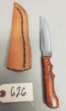 Unmarked custom fixed blade knife,