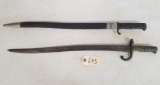 2 marked large bayonets,