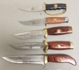 5 Wild West commemortive knives,