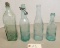 4 Early Hand Blown Lancaster, PA Bottles,