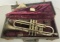 Indiana Music Co. Trumpet in case,