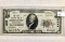 $10 National Currency Note, series 1929,