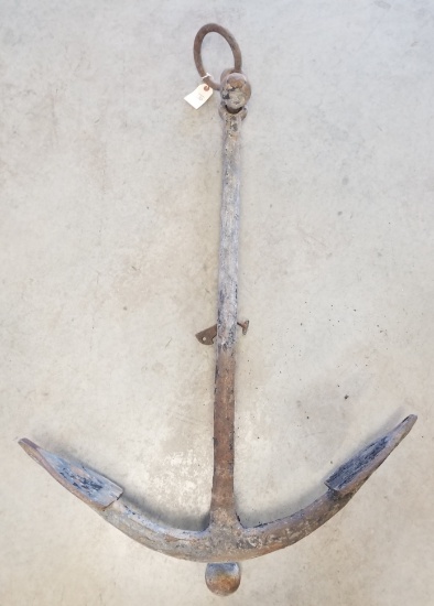 Large Early Iron Ships Anchor,