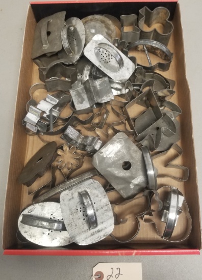 Large Assortment Vintage Cookie Cutters,