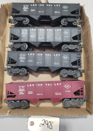 4-Lionel Lehigh Valley Coal Hoppers
