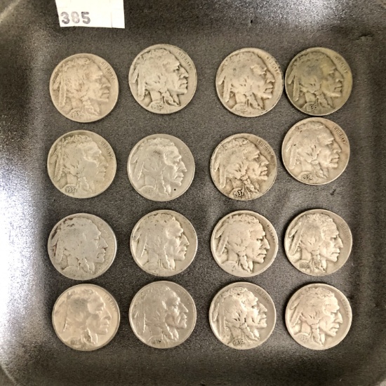 Buffalo Nickels (16),