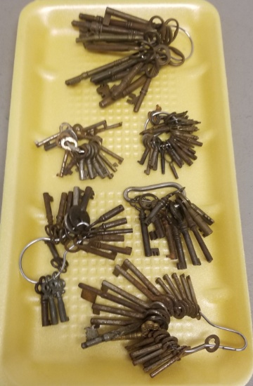 Large Assortment of vintage Keys,