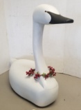 Large wooden Swan Decoy,