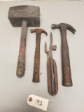 4-Early Wood Handled Tools