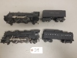 Lionel 2037 & 1654 Loccomotives & Tenders