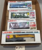 4-Lionel O & 027 Gauge Train Cars