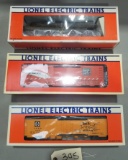 3-Lionel Train Cars