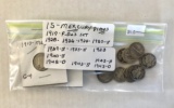 Mercury Dimes (15),