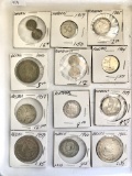 Foreign Silver Coins, (14),