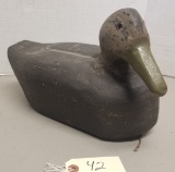 Large Primitive Wooden Duck Decoy,