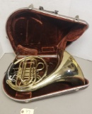 Olds French Horn in case,