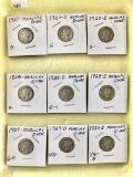 Mercury Dimes (9),