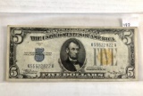 Series 1934A, $5 note,
