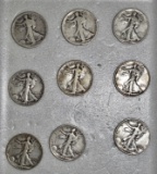 Walking Liberty Halves (9),