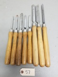 8 Assorted Vintage Lathing Tool,