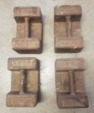 4 Vintage R.S. Co 30lb Calibration Weights,