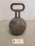 Large 40lb Vintage Dumbbell or Horse Tie,