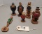 (6) Vintage 1944 KFS Syroco Figurines