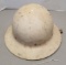 Early Vintage White Military Helmet