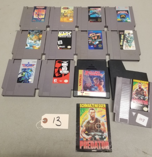 (12) Assorted NES Games