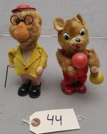 (2) Vintage Japan-Made Wind Up Toys