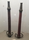 2-Vintage Large Fire Nozzles